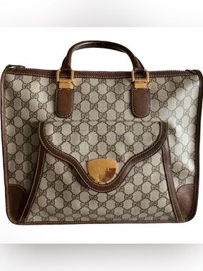 Vintage Gucci Lady lock leather handbag